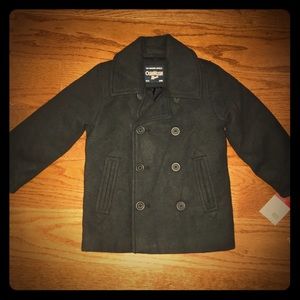 NWT Osh Kosh Boys Pea Coat 5T